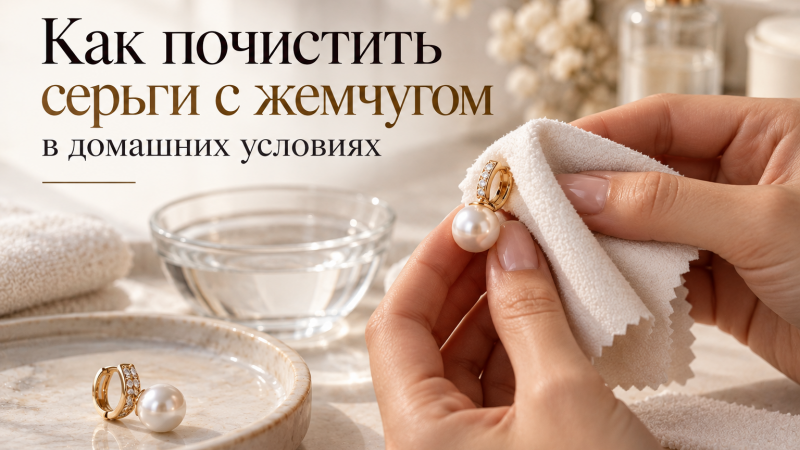 Как почистить серьги с жемчугом в домашних условиях
