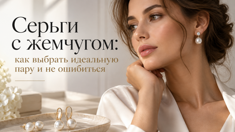 Серьги с жемчугом: как выбрать идеальную пару и не ошибиться