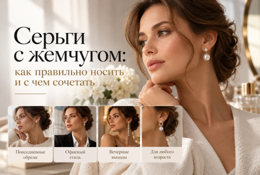 Серьги с жемчугом: как правильно носить и с чем сочетать