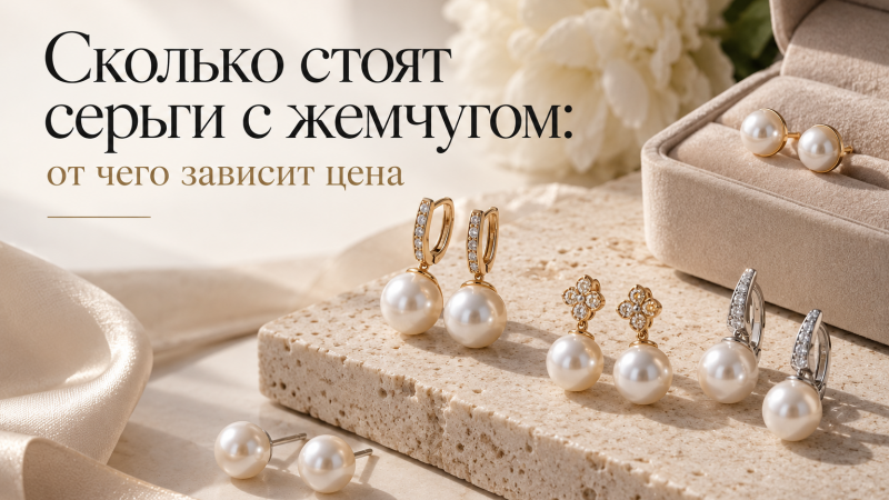 Сколько стоят серьги с жемчугом: от чего зависит цена